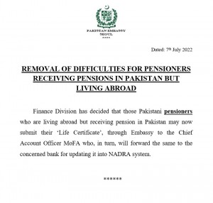 Pensioners Notice